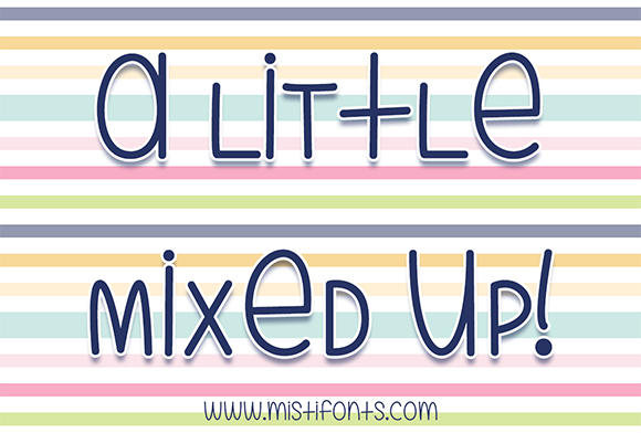 A Little Mixed Up Font: A Whimsical Handwritten Typeface for Creative Projects