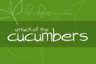 Attack of the Cucumbers: A Handwritten Font with Editorial Charm