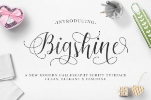 Bigshine: A Modern Handwritten Font for Editorial Design