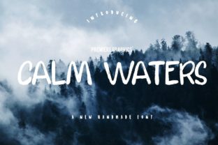 Calm Waters Typeface: Elevate Your Handmade Brand Identity