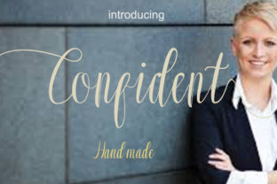 Confident: The Fluid Thin Script Font for Elegant Handmade Products