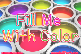 Fill Me with Color: A Playful Display Typeface for Modern Web Design