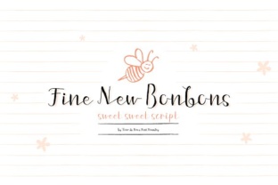 Fine New Bonbons: A Charming Script Font for Handmade Labels and Invitations