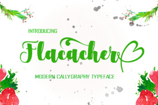 Flacacher: A Modern Script Typeface for Handmade Branding