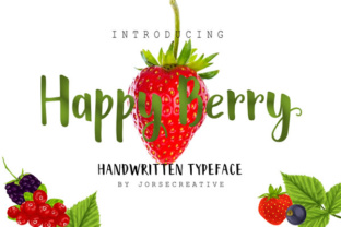 Happy Berry Typeface: A Playful Script Amp for Editorial Design