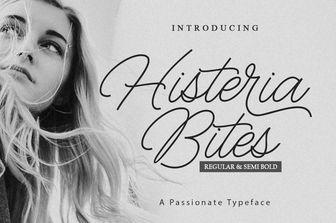 Histeria Bites: The Modern Display Typeface for Scroll-Stopping Visuals
