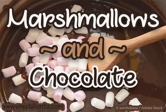 Marshmallows and Chocolate: A Handwritten Font for Editorial Design