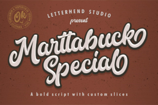 Marttabuck: A Bold Script Typeface for Editorial Design