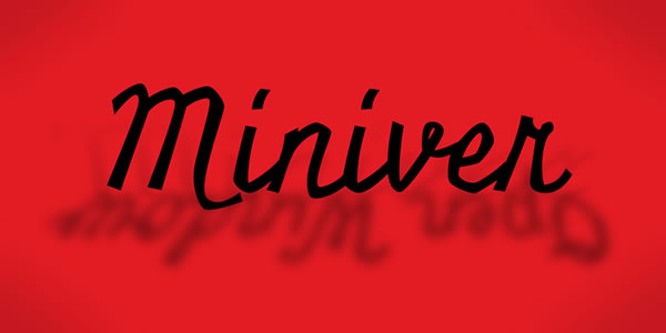 Miniver Pro: A Script Typeface for Editorial Design