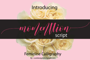 Momenttion: A Modern Script Typeface for Authentic Brand Identity
