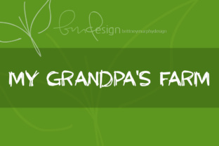My Grandpa s Farm: A Handwritten Font for Authentic Web Design