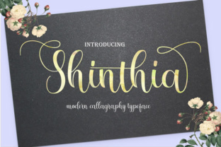Shinthia: A Handmade Calligraphy Font for Creative Branding